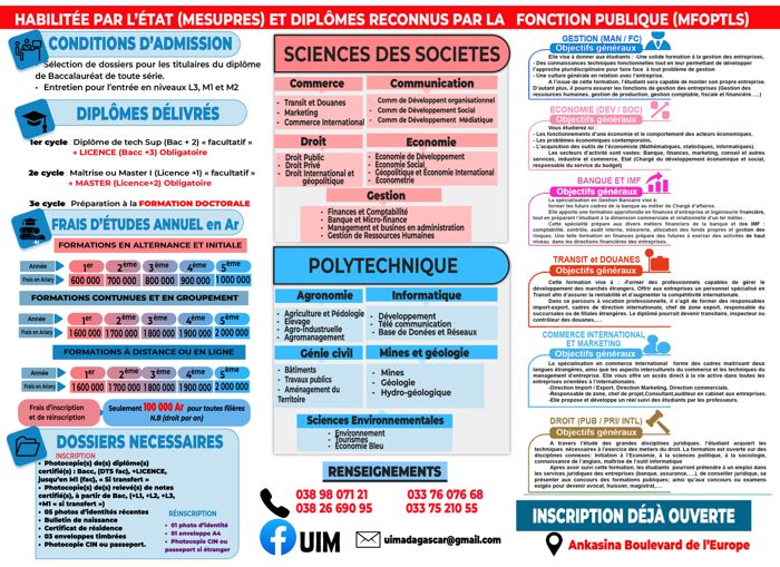 Brochure UIM